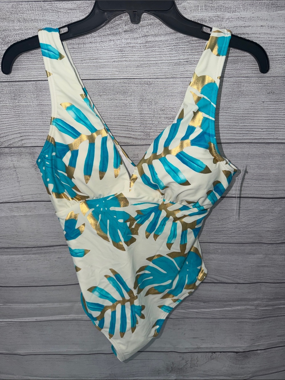 VENUS Turquoise, Gold & Cream One-Piece Swimsuit